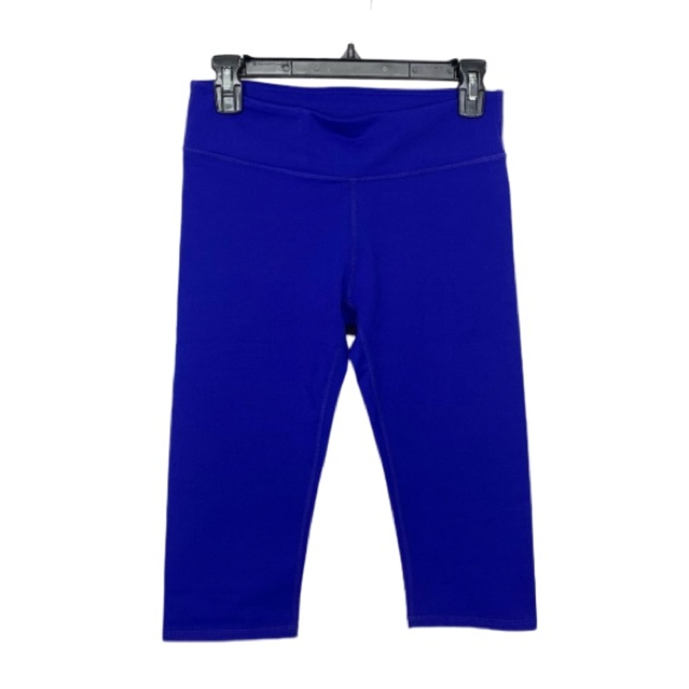 Fabletics Solid Cobalt Blue Capri Cropped Athleti… - image 1